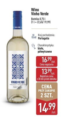 Wino Vinho Verde promocja w Aldi