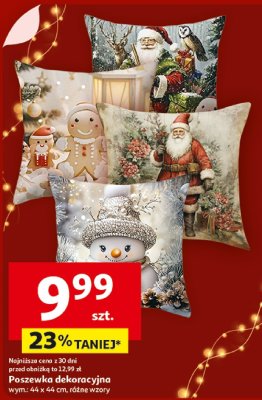 Poszewka dekoracyjna wym. 44 x 44 cm, różne wzory promocja w Auchan