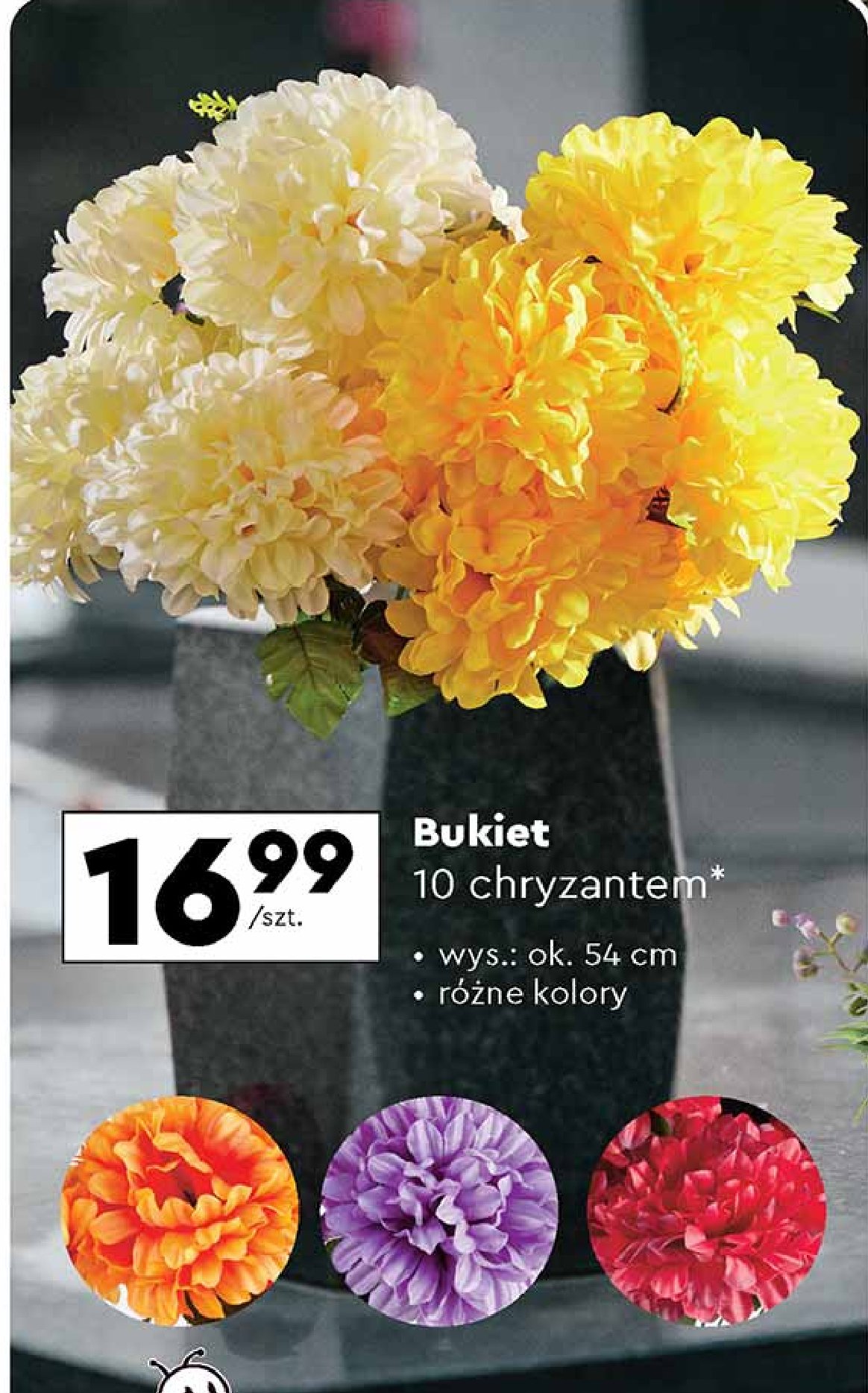 Bukiet 10 chryzantem promocja