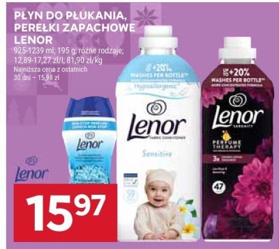 Płyn do płukania Lenor perełki zapachowe promocja w Stokrotka