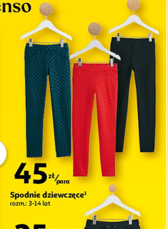 Spodnie dziewcz臋ce Auchan inextenso promocja