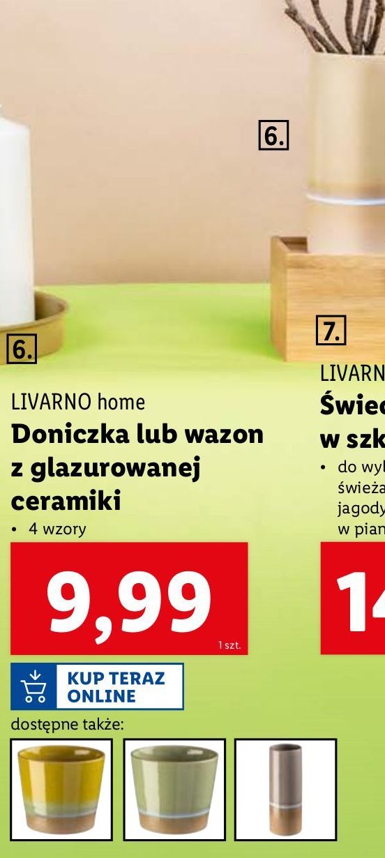 Doniczka z glazurowanej ceramiki LIVARNO HOME promocja w Lidl