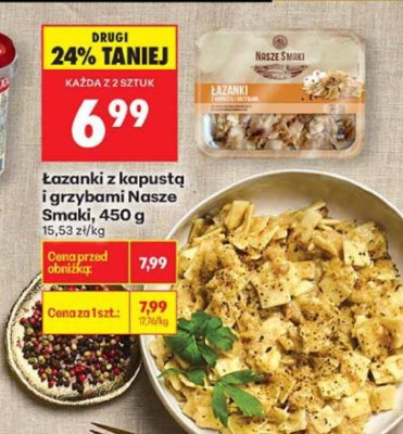 Łazanki z kapustą i grzybami  450g promocja w Biedronka