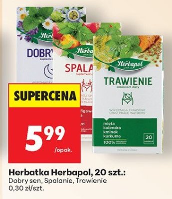 Herbatka 20 szt. Dobry sen promocja w Biedronka