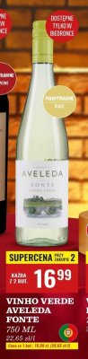 Wino Vinho Verde Aveleda Fonte promocja w Biedronka