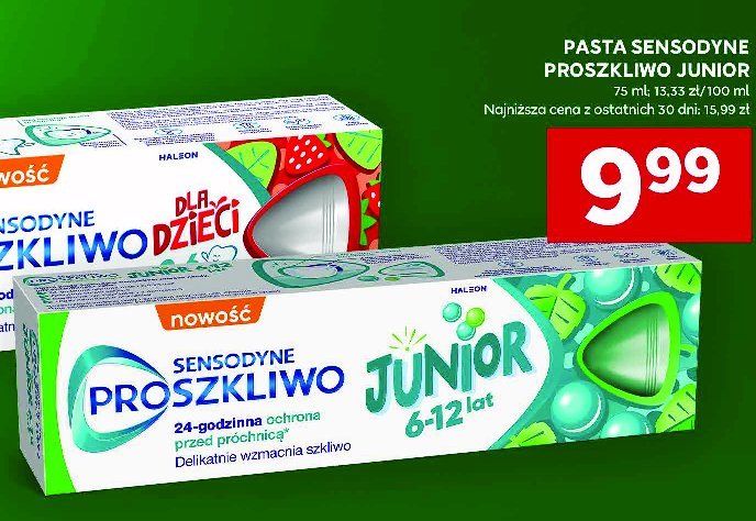 Pasta dla dzieci 0-6 lat Sensodyne pro szkliwo dla dzieci promocja w Stokrotka