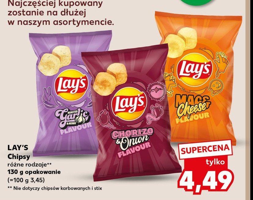 Chipsy garlic Lay's promocja w Kaufland