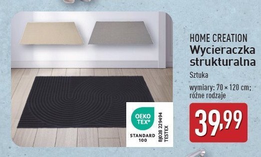 Wycieraczka strukturalna 70 x 120 cm Home creation promocja w Aldi