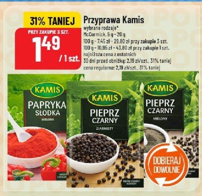 Przyprawa Kamis wybrane rodzaje promocja w POLOmarket