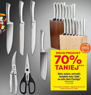 Noże, nożyce, ostrzałki, komplety noży i bloki na noże Zavio Prestigio promocja w POLOmarket