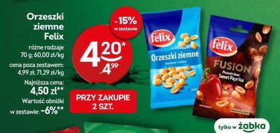 Orzeszki Felix Fusion Peanut-lover Sweet Paprika promocja w Żabka