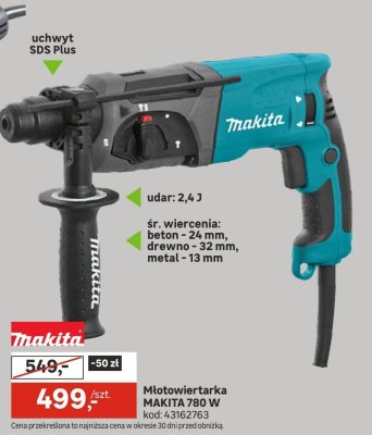 Młotowiertarka MAKITA 780 W promocja w Leroy Merlin