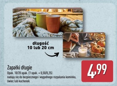 Zapałki długie promocja w Aldi