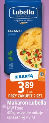 Makaron Lubella MW Food promocja w Leclerc
