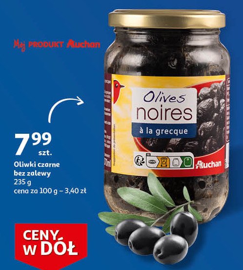 Oliwki greckie czarne Auchan promocja