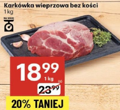 Karkówka wieprzowa bez kości promocja w Delikatesy Centrum