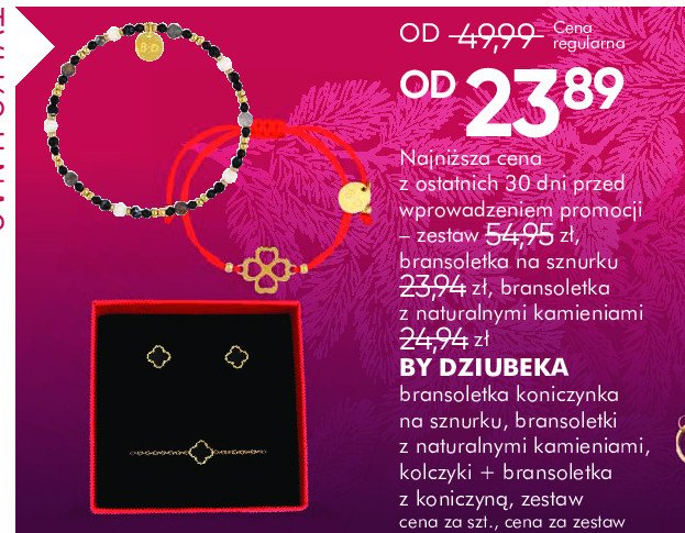 Bransoletka z naturalnymi kamieniami By dziubeka promocja