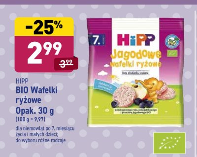 Jagodowe wafelki ryżowe Hipp promocja
