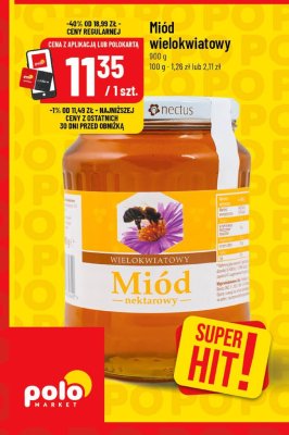 Miód wielokwiatowy Nectus promocja w POLOmarket