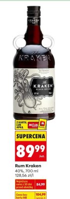 Rum Kraken Black Spiced promocja w Biedronka