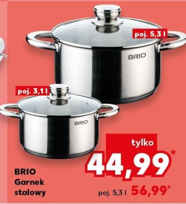 Garnek stalowy poj. 5,3 l promocja w Kaufland