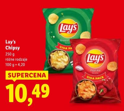 Chipsy Lay's Chipsy promocja w Lidl
