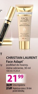 Podkład Christian Laurent Face Adapt podkład do twarzy, różne odcienie, 30 ml promocja w Hebe