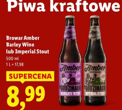 Piwo Barley Wine promocja w Lidl