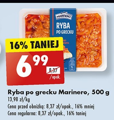 Ryba po grecku Marinero promocja