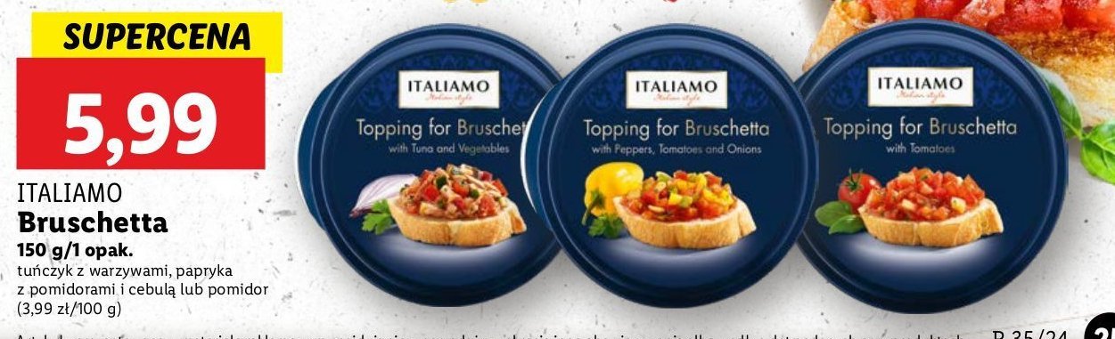 Bruschetta tonno Italiamo promocja