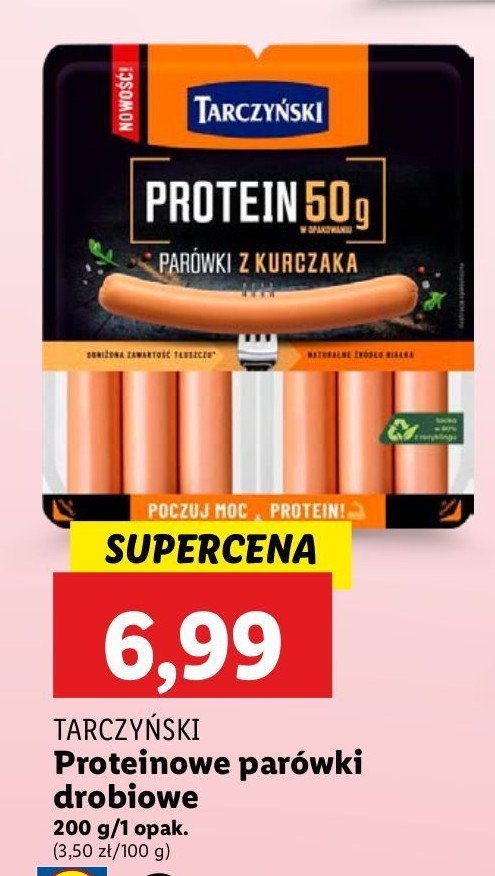 Parówki z kurczaka Tarczyński protein promocja