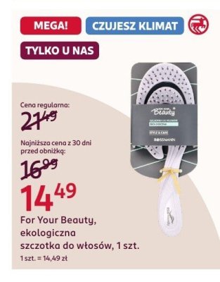 For Your Beauty szczotka do włosów, 1 szt. promocja w Rossmann