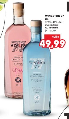 Gin WINGSTON 77 40% alk. promocja w Kaufland