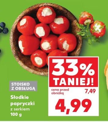 Słodkie papryczki z serkiem promocja w Kaufland