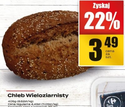 Chleb wieloziarnisty promocja w Supeco
