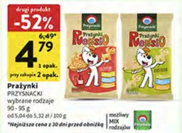 Prażynki reksio lekko solone Przysnacki promocja