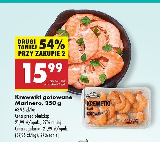 Krewetki białe gotowane Marinero promocja