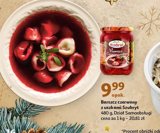 Barszcz czerwony z uszkami Szubryt promocja