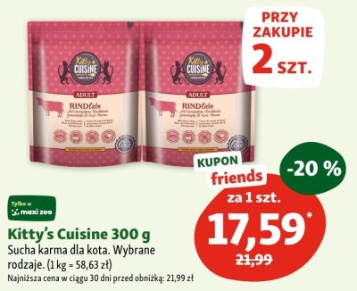 Karma sucha dla kota 300 g promocja w MAXI ZOO
