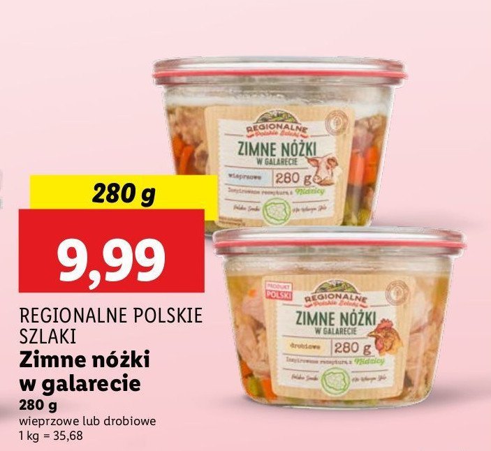 Zimne nóżki drobiowe REGIONALNE SZLAKI promocja w Lidl