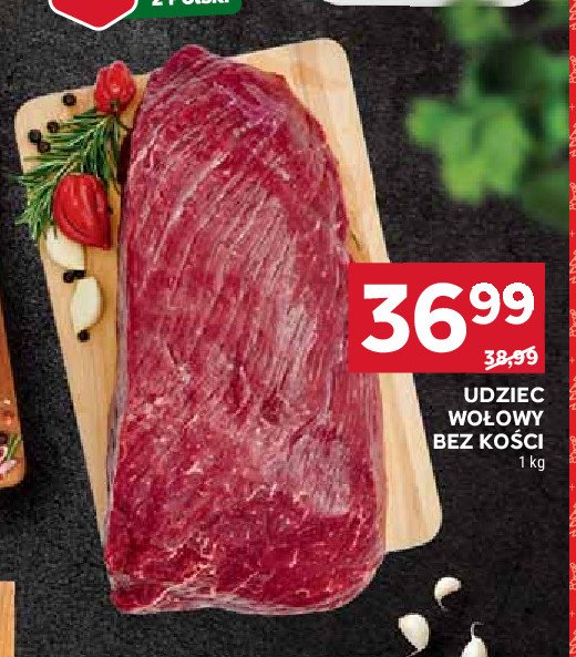 Udziec wołowy bez kości promocja