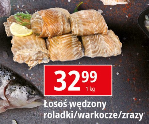 Roladki z łososia wędzonego promocja w Leclerc