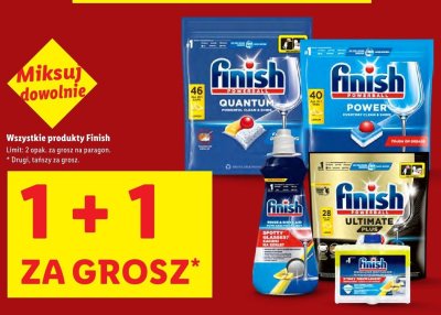 Produkty do zmywarki 1+1 za grosz promocja w Lidl