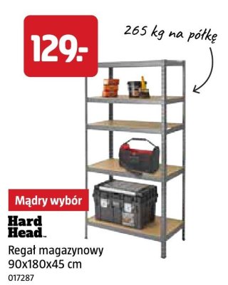 Regał magazynowy Hard Head 90x180x45 cm promocja w Jula