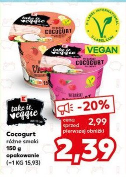 Cocogurt malinowy K-classic takie it veggie promocja