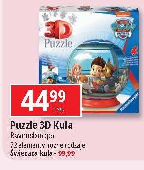 Puzzle 3d kula świecąca Ravensburger promocja