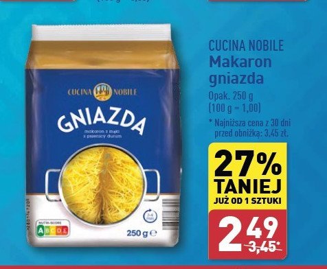 Makaron gniazda Cucina nobile promocja