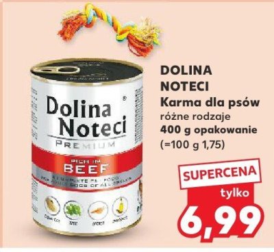 Karma dla psów DOLINA NOTECI różne rodzaje 400 g  promocja w Kaufland