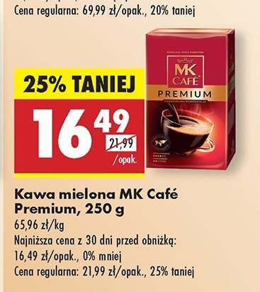 Kawa MK Cafe Premium promocja w Biedronka