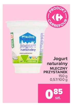 Jogurt naturalny Mleczny przystanek promocja